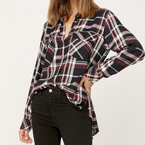 Anthropologie Tops - Sanctuary Boyfriend For Life Plaid Flannel Buttondown Shirt from Anthro